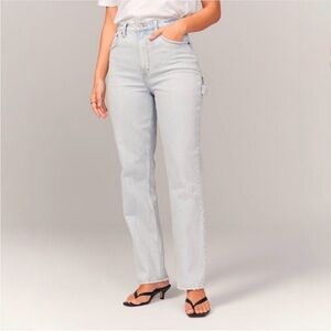 Abercrombie 90’s Straight Ultra High Rise Curve Love Jeans